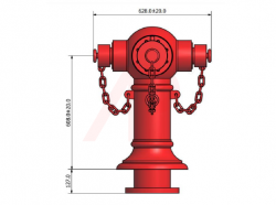 3 Way Non Controllable Pillar Hydrant