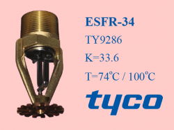 Đầu phun sprinkler Tyco phản ứng nhanh, kích hoạt sớm TY9286